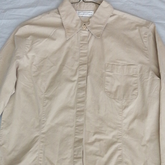 FAIRWEATHER WOMEN'S BASIC LONG SLEEVE BUTTON DOWN - Picture 3 of 4